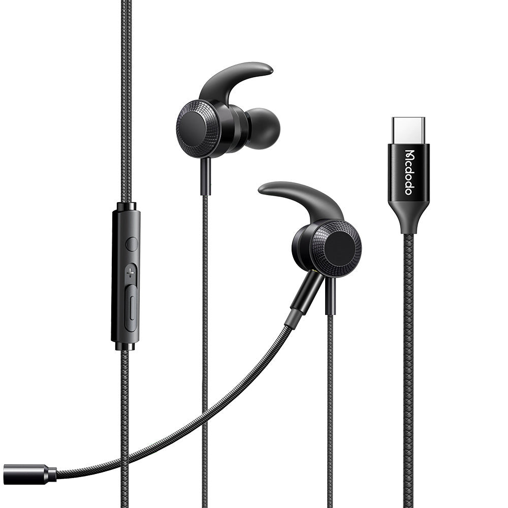 MCDODO HP-134 Type-C Digital Game Earphone Line Control Stereo Wired Headphone with Dual Mic MCDODO HP-134 Type-C Digital Game Earphone Line Control Stereo Wired Headphone with Dual Mic